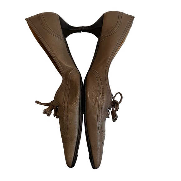 Hermes Vintage Tassel Bow Kitten Heels, Sz 40 - Picture 7 of 16